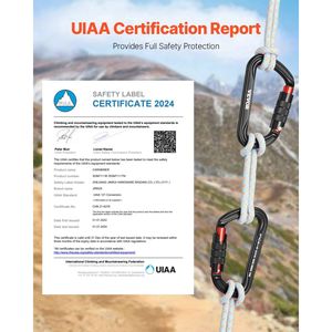 Moschettone da Arrampicata a D con Chiusura Automatica, Professionale, Resistente, 30 KN/6744 Libbre, Set da 3 Pezzi - Product Image 5