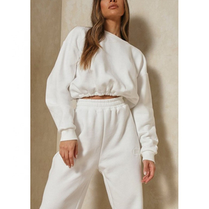 Polyester/Cotton Winter Printed Sweat <b>Suit</b> for Women High Quality Plus Size Breathable Solid Pattern <b>Track</b> <b>Suit</b> Sweatsuit Sets - Product Image 2