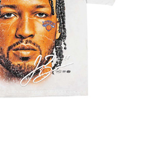 <b>Men's</b> White Short Sleeve T-Shirt with Photo Print Face Design Regular Fit Formal <b>Turtleneck</b> 100% Cotton Jersey Eco-Friendly - Product Image 3