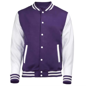 Hot Selling Wholesale <b>Mens</b> Baseball Varsity Jacket Super Dry Custom Windbreaker Letterman Coat Plus Size Outerwear - Product Image 6