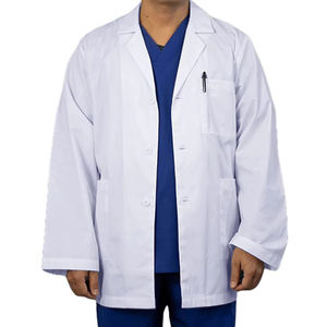 Batas de Laboratorio Unisex para Doctor, Uso Hospitalario, Tela de Lona de Spandex/Poliéster, Manga Corta/Larga, Venta al Por Mayor - Product Image 1