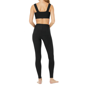 Leggings de Cintura Alta para Mujer, Color Sólido, Elásticos, Transpirables, Suaves, Compresivos, Deportivos, Tejidos, Sin Costuras, para Todas las Temporadas - Product Image 2