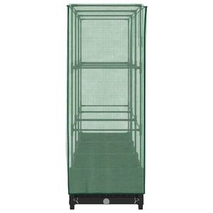 Grand bac à fleurs rectangulaire noir en polypropylène surélevé pour pots et jardinières - Product Image 5