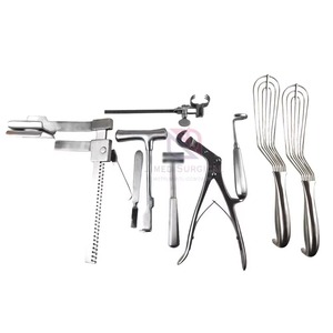 Stainless Steel Manual Thoracotomy <b>Surgical</b> <b>Instrument</b> Set - Heavy Duty Cardiac Chest Tools for Thoracic Surgery Applications - Product Image 1
