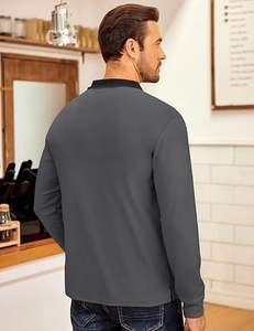 เสื้อสเวตเชิ้ตแขนยาวคอเต่าแบบซิปครึ่งตัวผ้าฟลีซสำหรับผู้ชาย - Product Image 5