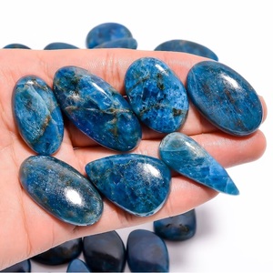 Apatita neón natural multiforma, cabujón de apatita azul, piedra preciosa para la fabricación de joyas, piedra suelta al por mayor - Product Image 2