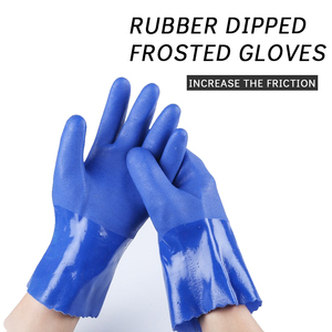 Guantes Recubiertos de PVC con Agarre Texturizado en la Palma, Forro de Punto Flexible y Revestimiento Duradero para Manipulación Industrial y Tareas de Trabajo Generales - Product Image 3