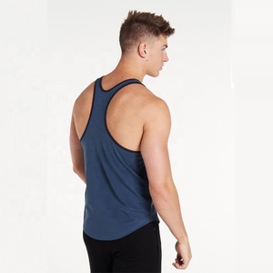 Custom Y Back <b>Men</b> Sleeveless Gym Singlets <b>Vest</b> Oversize <b>Men</b> Slim Fit Tank Tops 100% Cotton Breathable <b>Stringer</b> <b>Vest</b> for <b>Men</b> Bulk - Product Image 4