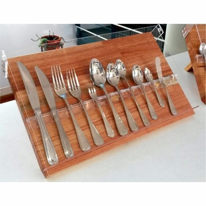 Juego de cubiertos ecológicos de acero inoxidable 18/10, juego de cubiertos plateados con acabado espejo, juego de vajilla para bodas, restaurantes y utensilios de cocina. - Product Image 1