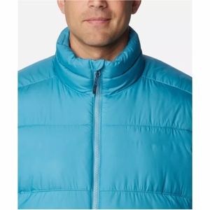 Unisex Puffer Jacket OEM Custom <b>Warm</b> Hooded Front Patchwork Stand <b>Waterproof</b> Breathable High Street Style Winter Casual Quilted - Product Image 3