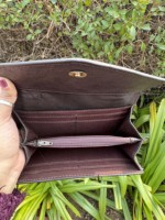 Dompet Kulit Sapi Asli Ukiran Tangan Desain Baru, Dompet Genggam Bergaya, Dompet Kulit Barat Multifungsi