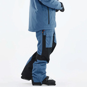 Traje de Esquí Unisex para Invierno, Chaqueta y Pantalones Cortavientos, 100% Poliéster, Impermeable, Transpirable, con Forro Polar, Conjunto de Ropa Deportiva para Exteriores - Product Image 4