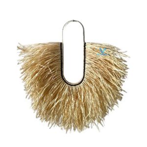Décoration murale en feuilles de palmier tissées à la main en fibres naturelles, style bohème rustique, décoration d'intérieur de style farmhouse - Product Image 2