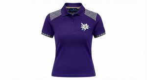 เสื้อเชิ้ตผู้หญิง Ostriya Intl ทรงปกติ แขนสั้น ผ้าถักโพลีเอสเตอร์ 100% แห้งเร็ว ระบายอากาศได้ดี ป้องกันการเป็นขุย ลาย Argyle - Product Image 4