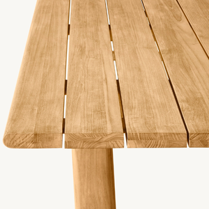 Muebles de mesa de madera de teca con forma rectangular para uso en exteriores, duraderos y de buena calidad. - Product Image 6