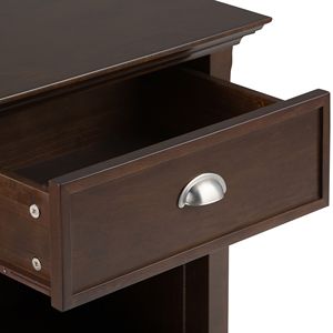 Mesa de Noche Acadian Brunette Brown, Elegante Mesita de Noche con Acabado Estilizado - Product Image 6
