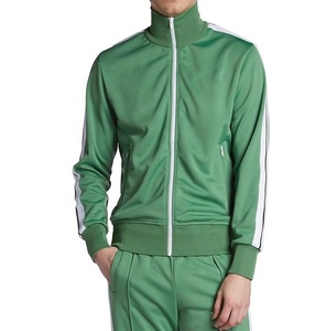 Chándales de Jogger con logotipo personalizado Unisex más vendidos Nuevo diseño Estampado a rayas Bordado Traje para correr Método de tejido de punto - Product Image 6