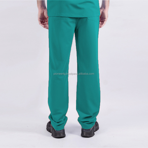 高品質弾性スパンデックスストレッチツイル生地マルチ印刷メンズ医療スクラブスーツベトナム病院制服病院 - Product Image 3