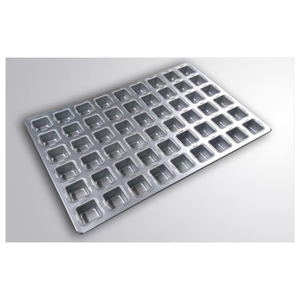Plateau à muffins industriel robuste et résistant au four, 54 cavités carrées, fourni directement par l'usine, en vente - Product Image 1