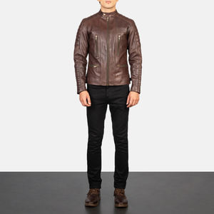 Veste d'hiver décontractée unisexe en cuir de vachette véritable de qualité supérieure OEM ODM, imperméable, respirante, séchage rapide, fermeture éclair écologique - Product Image 3