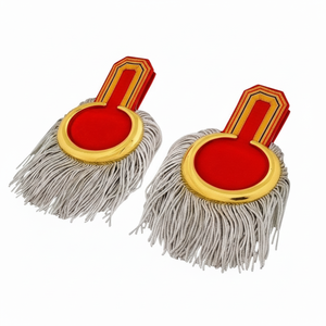 แผ่นประดับไหล่แบบถักด้วยมือคุณภาพสูง ตกแต่งด้วยด้ายโลหะ สำหรับเครื่องแบบพิธีการ - Product Image 3