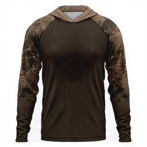 เสื้อฮู้ดดี้ตกปลาป้องกันรังสียูวี ผลิตตามสั่ง ขายส่ง รับผลิตแบบ OEM ผู้ผลิตและผู้จัดจำหน่าย ผ้าโพลีเอสเตอร์อินเตอร์ล็อค 170 GSM รับผลิตแบรนด์ส่วนตัว ผลิตจำนวนมาก - Product Image 2