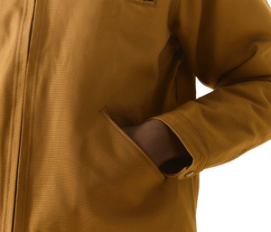 100% Cotton Fabric <b>Men</b> <b>Canvas</b> Worker <b>Jacket</b> Breathable Flame Resistant Work Wear Mechanic <b>Jackets</b> - Product Image 5