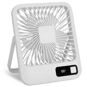 Mini Rechargeable Battery Powered Desktop <b>Cooling</b> <b>Fan</b> Strong Airflow Quiet Travel <b>Fan</b> Speed Adjustment Portable Wearable <b>Fans</b> - Product Image 1
