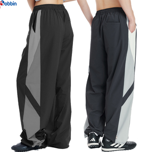 Pantalones de Hombre Transpirables con Cordón Ajustable, Pantalones Anchos de Alta Calidad para Hombre, Cintura Elástica, Bloques de Color, Franja Lateral, Pantalones Casuales de Verano - Product Image 4
