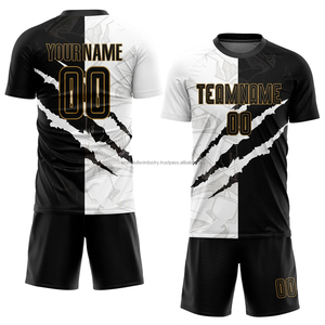 Impression de logo personnalisée professionnelle sur uniforme de football pour adultes - Haute qualité, manches courtes, léger, séchage rapide, respirant, imperméable - Product Image 1
