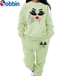 Top Quality Organic New Winter Ladies Casual Hooded Short Sweatshirt <b>Pants</b> Set Custom Print Long Sleeve Eco-Friendly Breathable - Product Image 6