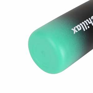 Bouteille d'eau sport portable personnalisée en acier inoxydable de 550 ml avec double couvercle et paille, vente en gros - Product Image 5