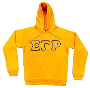 Sweat-shirts à capuche en molleton de coton uni pour hommes en gros, SGRHO Sorority, broderie, respirant, design de poche, personnalisé - Product Image 1