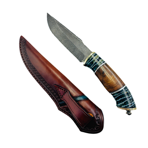 Cuchillo de Caza Bowie de Grado Industrial Timber Steel Enterprises, Hoja de Acero al Carbono con Punta de Clip, Mango de Madera, 25 cm, Garantía de 3 Años - Product Image 5
