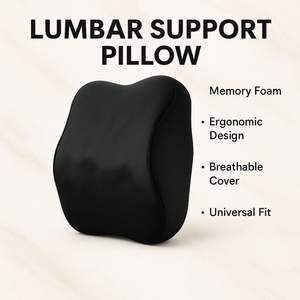 Juego de Soporte Lumbar y Reposacabezas de Espuma Viscoelástica para Auto, Lavable, Tejido, Bajo MOQ, Venta al Por Mayor de Fábrica 2025 - Product Image 4