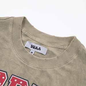 เสื้อยืดสตรีทแวร์แบบโอเวอร์ไซส์สั่งทำ OEM พิมพ์ลายปลาการ์ตูนญี่ปุ่นด้านหลัง ผ้าฝ้ายนุ่ม ระบายอากาศได้ดี เหมาะสำหรับใส่ลำลอง จากผู้ผลิต - Product Image 2