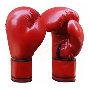 Luvas de couro pu de boxe com logotipo personalizado, luvas de treino para boxe