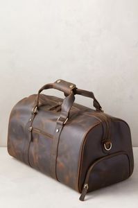 Bolsa de Viaje de Cuero de Lujo Premium con Cierre de Cremallera, Gran Capacidad, Duradera y Ligera para Viajes de Fin de Semana - Product Image 2