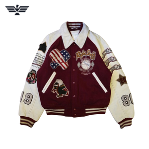 Vestes universitaires unisexes personnalisées, vestes de baseball, vestes Letterman personnalisées, vente en gros de vestes Varsity vierges pour hommes/femmes - Product Image 1
