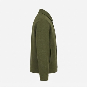 Chaqueta Cortavientos Varsity para Hombre, con Capucha, Forro de Lona y Felpa, Chaqueta Casual de Invierno, Color Sólido, Personalizable, Venta al Por Mayor, OEM - Product Image 1
