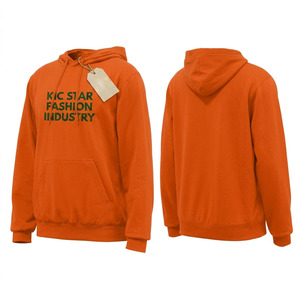 เสื้อฮู้ดดี้แบบสั่งทำพร้อมป้ายห้อยคอ ผ้าฝ้ายฟลีซเนื้อหนาสำหรับผู้ชาย พิมพ์ลายพัฟฟ์ บริการ OEM - Product Image 1