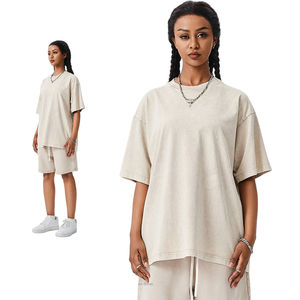 Conjunto de Verano para Hombre, Estilo Boyfriend, Holgado, con Camiseta Casual Americana de Moda y Pantalones Cortos, Conjunto de Dos Piezas - Product Image 3