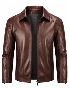 Custom <b>Genuine</b> Motorbike Jacket for Men Personalized Logo Full-Zip Front Waterproof Breathable Custom Sizing Motorcycle Apparel - Product Image 4