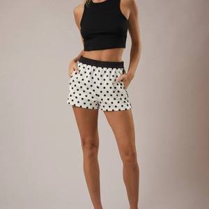 Pantalones Cortos de Verano para Mujer, Diseño Personalizado con Logotipo, Estilo Casual, Cintura Media, 100% Algodón, Cintura Elástica, Secado Rápido - Product Image 5