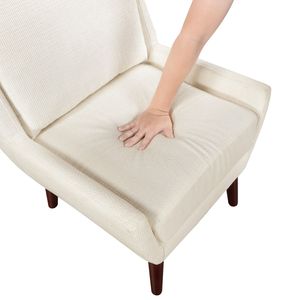 Poltrona Contemporanea Beige per Arredamento Casa, Gambe in Legno Massello, Rivestimento in Ciniglia, Stile Confortevole per Soggiorno - Product Image 6