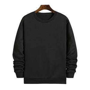 Sweat-shirt à col rond pour homme, coupe ajustée, couleur unie, pull tissé, vêtement décontracté pour l'automne, impression numérique, impression sérigraphique - Product Image 6