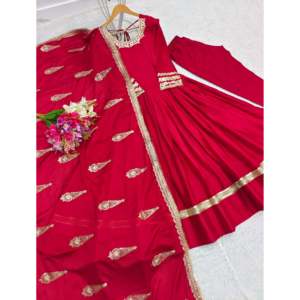 Robe de créateur pour femmes avec fantaisie Dupatta pour les fêtes - Product Image 4