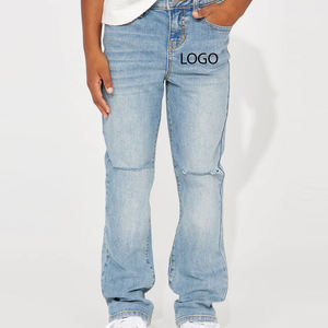 Pantalon en jean coupe décontractée, tissu doux au toucher pour garçons, collection été / Design élégant et décontracté pour les activités de plein air, service de conception OEM - Product Image 1