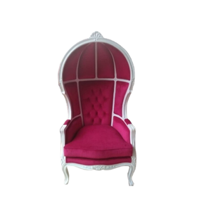 Chaises de trône de roi de vente chaude avec l'auvent bonnes chaises de trône à dossier haut de qualité pour les meubles d'hôtel et de mariage - Product Image 2