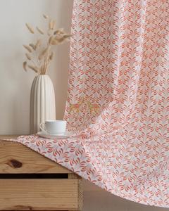 Cortinas de Algodón 100% Estampadas a Mano con Diseño de Olas, Estilo Bohemio para Sala de Estar, Cortinas Opacas Ecológicas - Product Image 3